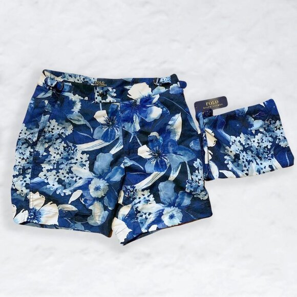 Polo Ralph Lauren Mens Tropical Floral Swim Trunks With Pouch - Picture 1 of 4